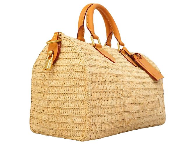 Borsa Louis Vuitton Speedy Bandoulière 30 Beige - vista 2
