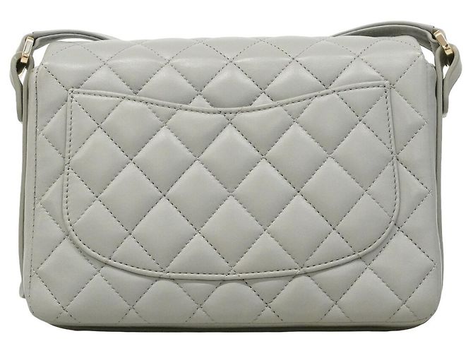 Borsa a tracolla Chanel Matelassé in pelle d'agnello Marrone - vista 10