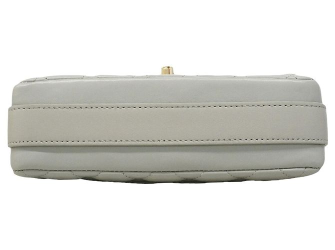 Borsa a tracolla Chanel Matelassé in pelle d'agnello Marrone - vista 3