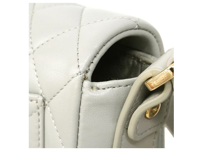 Borsa a tracolla Chanel Matelassé in pelle d'agnello Marrone - vista 6