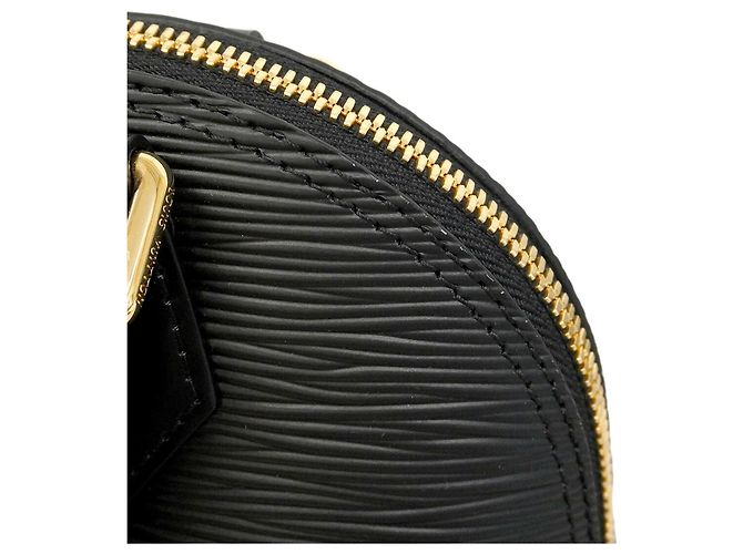 Borsa Louis Vuitton Alma BB in pelle Epi Nero - vista 6
