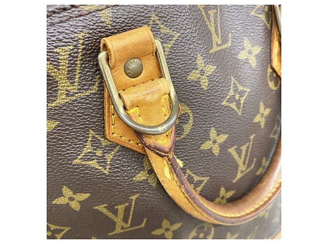 Borsa Louis Vuitton Alma Monogram Marrone - vista 8