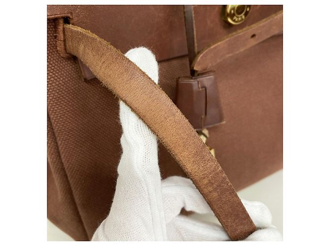 Hermès Zaino Hermes Herbag Ad PM Marrone - vista 10