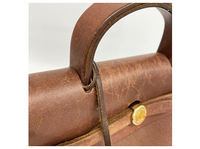 Hermès Zaino Hermes Herbag Ad PM Marrone - vista 8