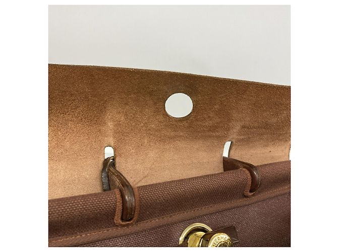 Hermès Zaino Hermes Herbag Ad PM Marrone - vista 9