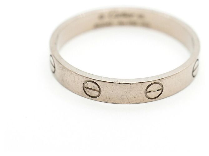 Bague Mini Love Cartier en or blanc 18K - vue 3