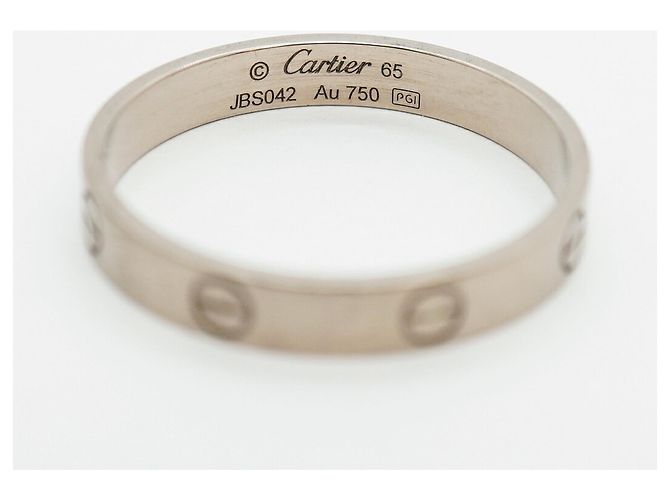Bague Mini Love Cartier en or blanc 18K - vue 4