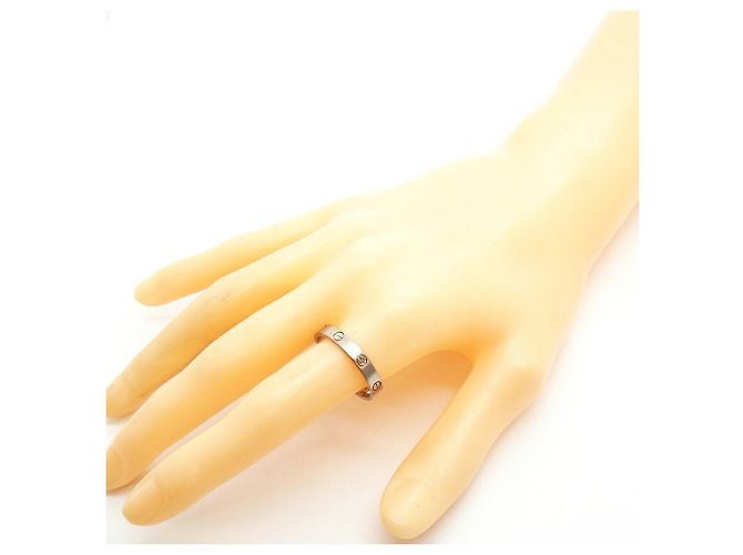 Bague Mini Love Cartier en or blanc 18K - vue 6