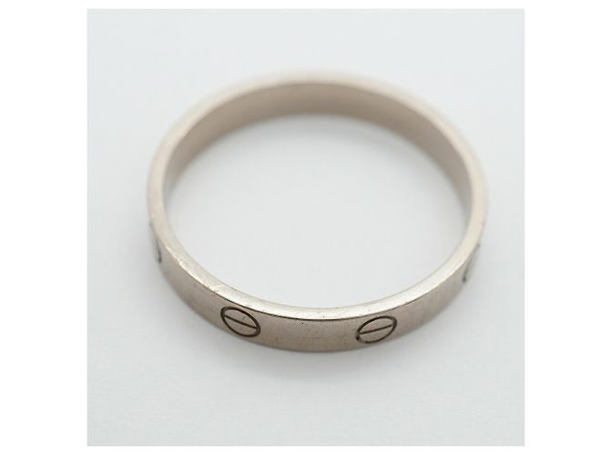 Bague Mini Love Cartier en or blanc 18K - vue 7
