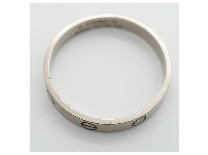 Bague Mini Love Cartier en or blanc 18K - vue 8