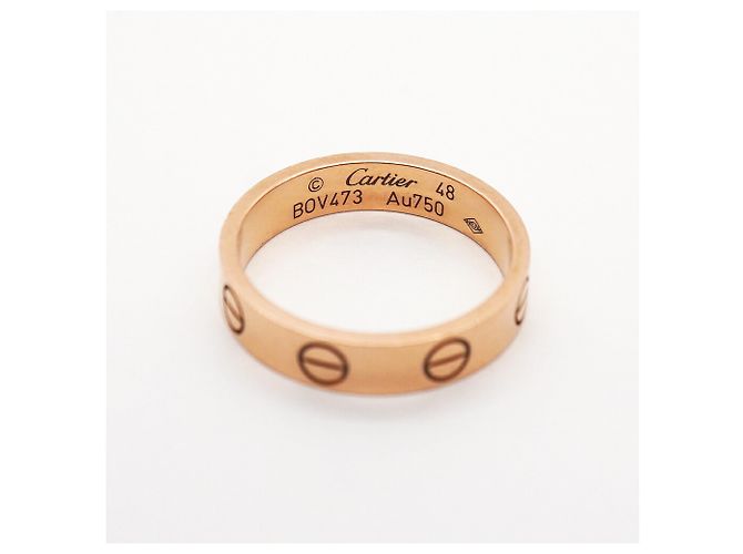 Anello Mini Love Cartier in oro rosa 18K - vista 4
