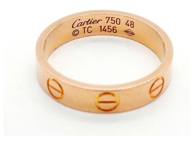 Anello Mini Love Cartier in oro rosa 18K - vista 4