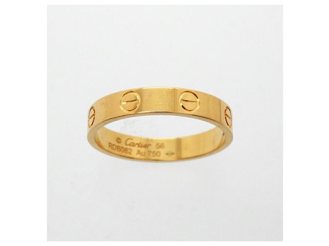 Anello Mini Love Cartier in oro giallo 18K - vista 2