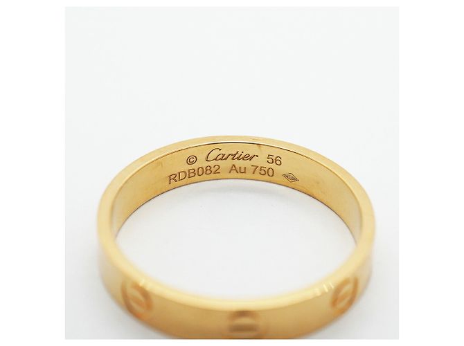 Anello Mini Love Cartier in oro giallo 18K - vista 4