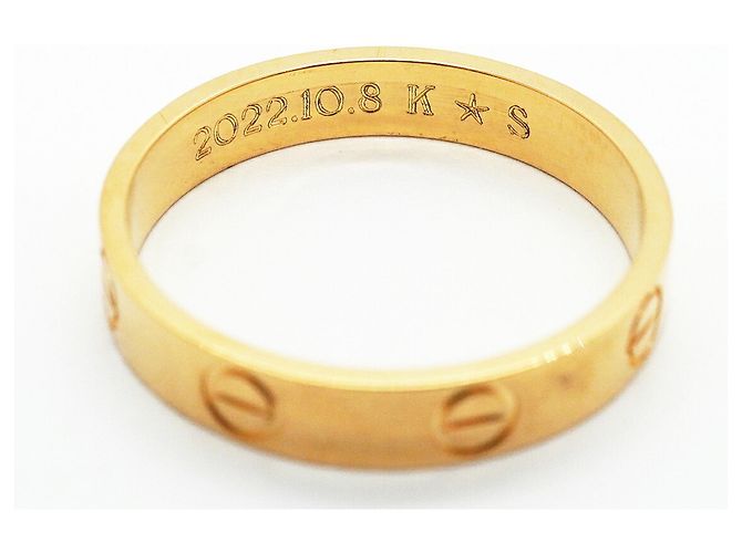 Anello Mini Love Cartier in oro giallo 18K - vista 5