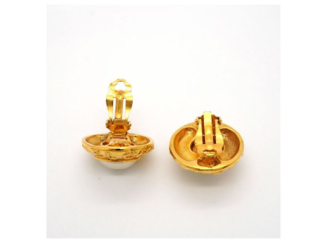 Orecchini a clip Chanel placcati in oro D'oro - vista 3
