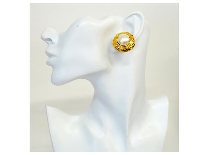 Orecchini a clip Chanel placcati in oro D'oro - vista 5