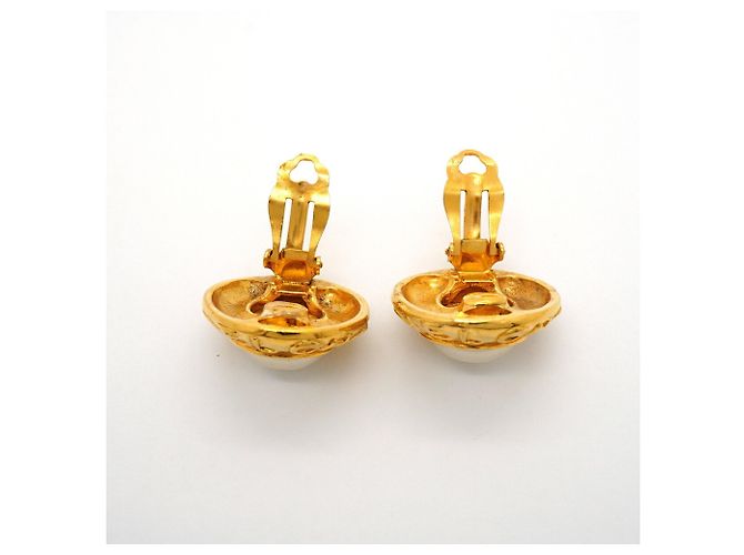 Orecchini a clip Chanel placcati in oro D'oro - vista 7