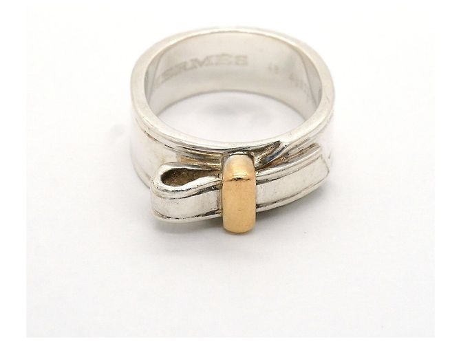 Ring Anello Hermès Artemis Oro Giallo e Argento - vista 3