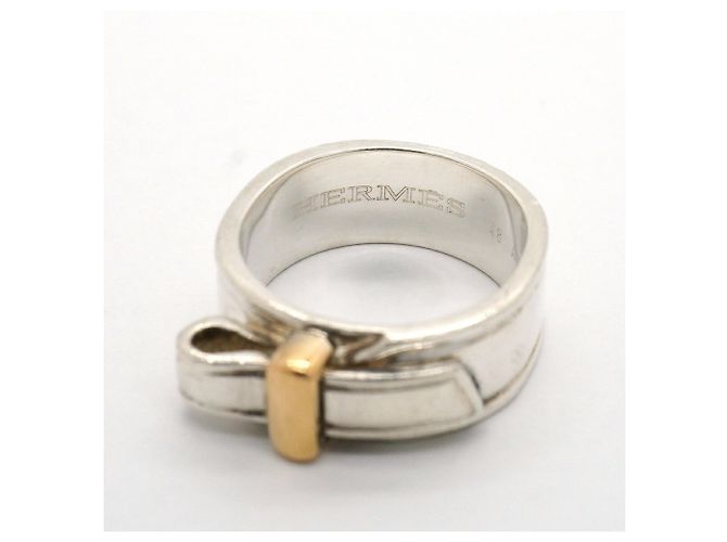 Ring Anello Hermès Artemis Oro Giallo e Argento - vista 4