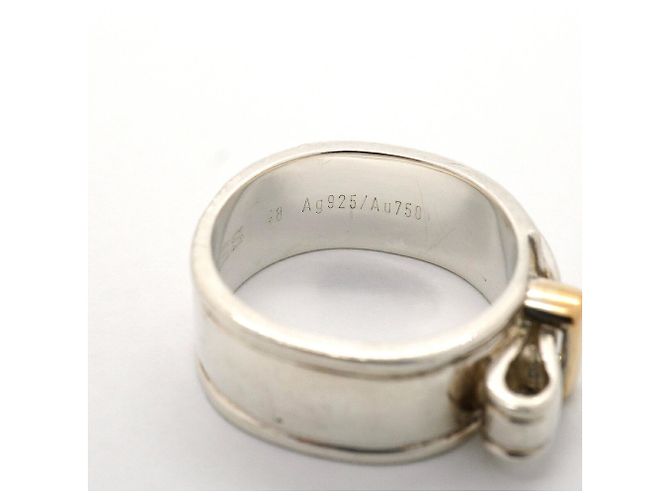 Ring Anello Hermès Artemis Oro Giallo e Argento - vista 5