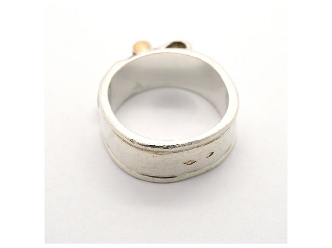 Ring Anello Hermès Artemis Oro Giallo e Argento - vista 9