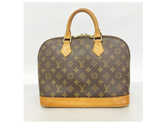 Borsa a mano Louis Vuitton Alma Monogram Marrone - vista 9