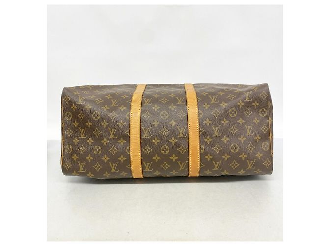 Louis Vuitton Boston Monogram Keepall 50 Marrone - vista 3