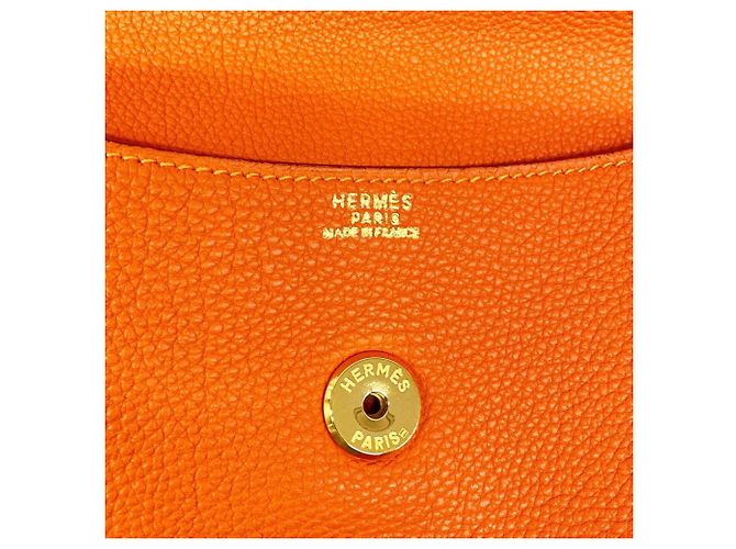 Hermès Hermes Pochette Rio Clutch Bag Arancione - vista 5