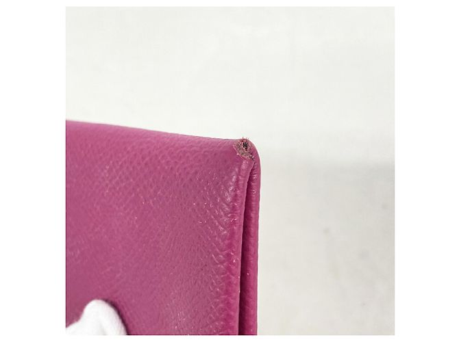 Hermès Tarjetero Hermes Calvi Rose Purple Púrpura - vista 5