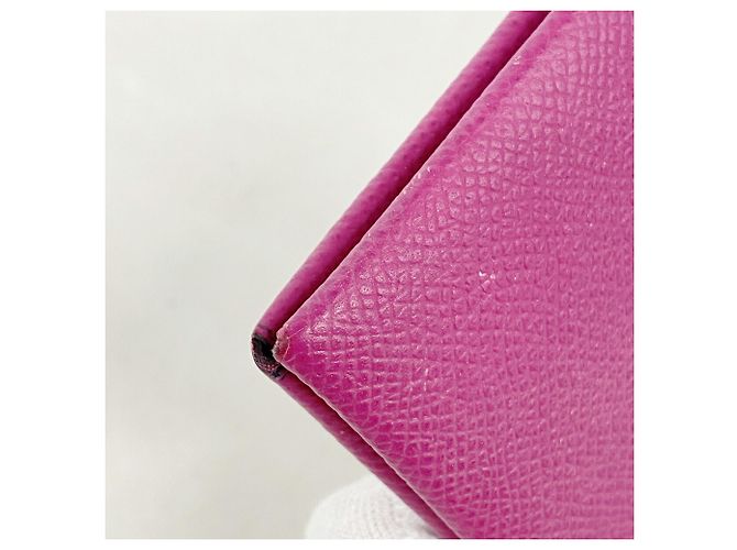 Hermès Tarjetero Hermes Calvi Rose Purple Púrpura - vista 6