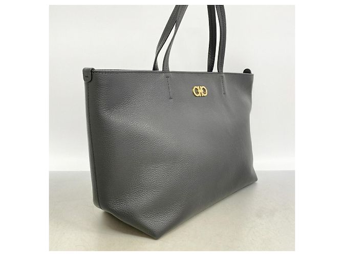 Salvatore Ferragamo Gancini Ledertote Schwarz - Ansicht 2