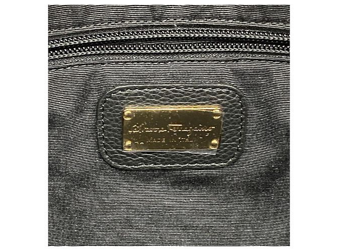 Salvatore Ferragamo Gancini Ledertote Schwarz - Ansicht 5