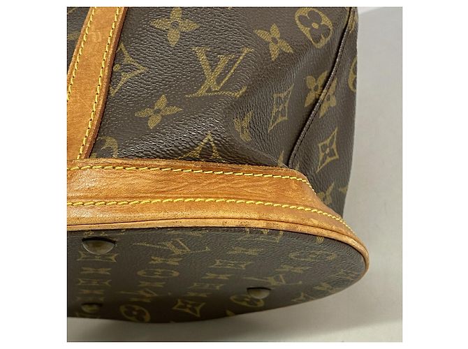 Borsa Tote Louis Vuitton Monogram Bucket GM Marrone - vista 6