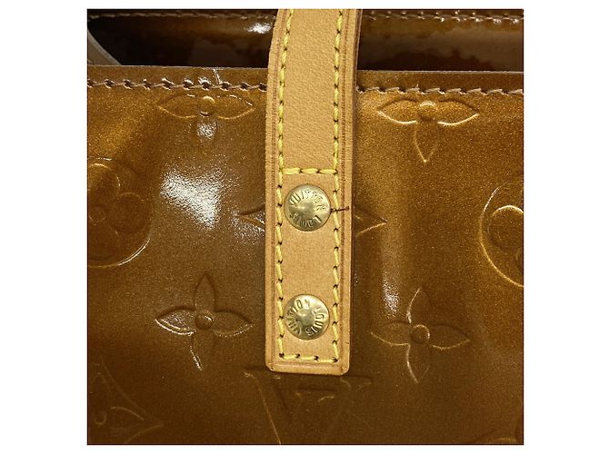 Borsa Louis Vuitton Vernis Lead PM M91146 in Bronze Bronzo - vista 11