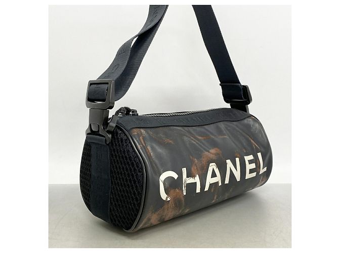 Borsa a tracolla Chanel Sport in gomma Nero - vista 2
