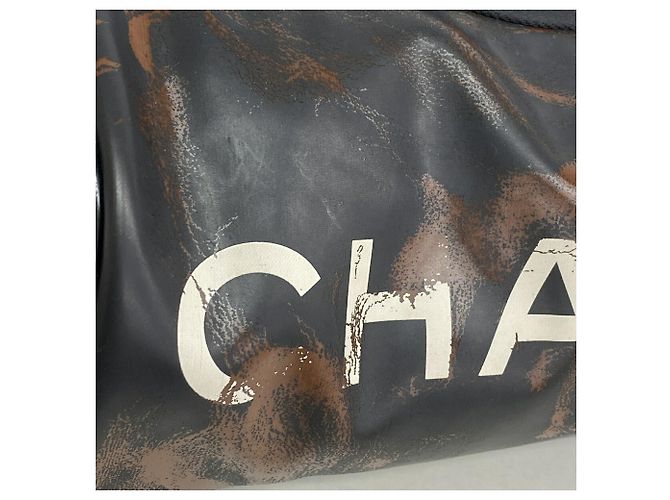 Borsa a tracolla Chanel Sport in gomma Nero - vista 9