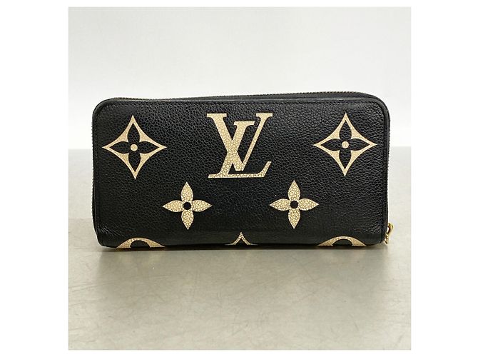 Louis Vuitton Monogram Empreinte Bicolor Zippy Wallet Schwarz Beige - Ansicht 10