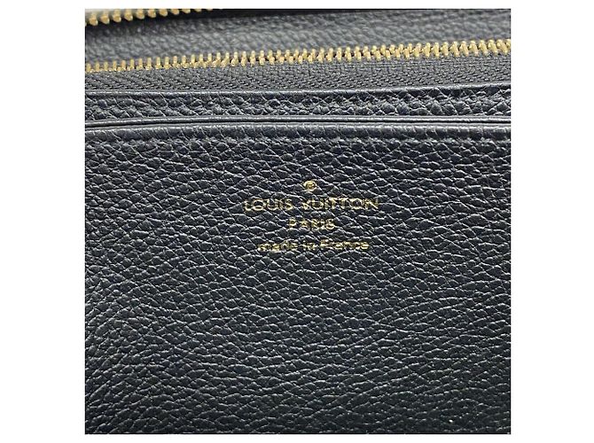 Louis Vuitton Monogram Empreinte Bicolor Zippy Wallet Schwarz Beige - Ansicht 4