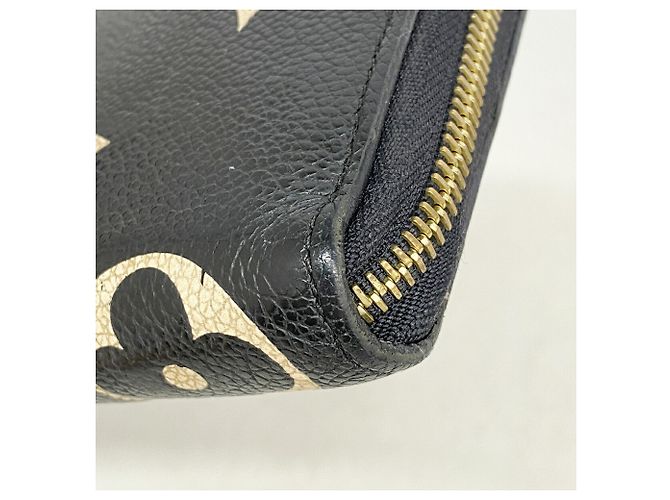 Louis Vuitton Monogram Empreinte Bicolor Zippy Wallet Schwarz Beige - Ansicht 6