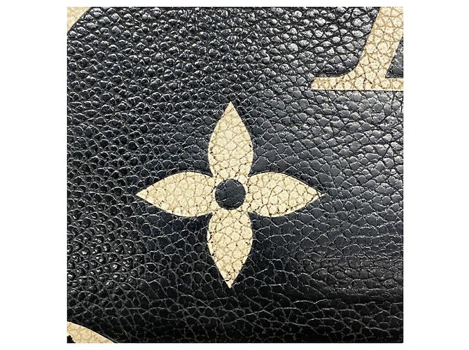 Louis Vuitton Monogram Empreinte Bicolor Zippy Wallet Schwarz Beige - Ansicht 9