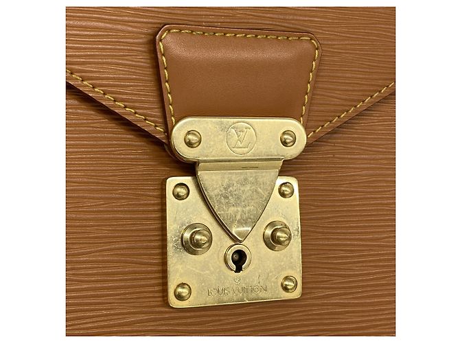 Borsa a pochette Louis Vuitton in pelle Epi D'oro - vista 10