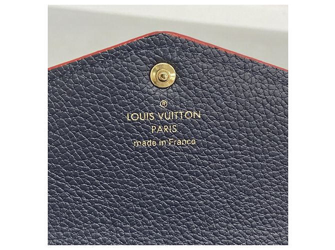 Louis Vuitton Monogram Empreinte Portefeuille Sarah Long Wallet Rosso - vista 4