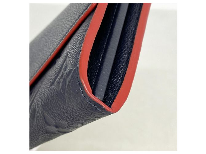 Louis Vuitton Monogram Empreinte Portefeuille Sarah Long Wallet Rosso - vista 5