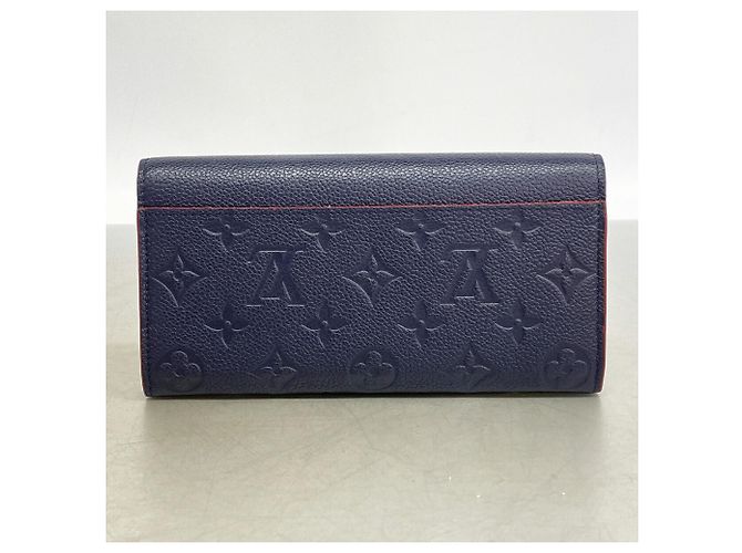 Louis Vuitton Monogram Empreinte Portefeuille Sarah Long Wallet Rosso - vista 7