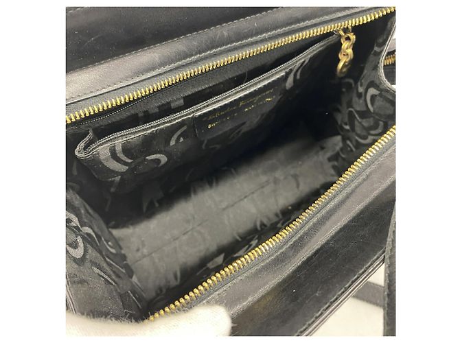 Borsa a tracolla in pelle Vara Salvatore Ferragamo Nero - vista 4