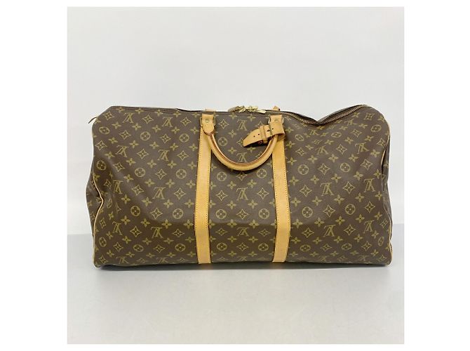Louis Vuitton Boston Monogram Keepall 60 Marrom - vista 10