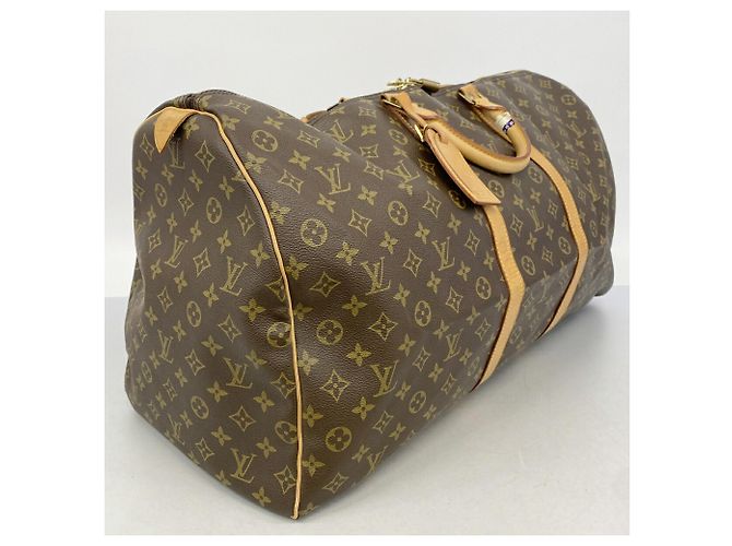 Louis Vuitton Boston Monogram Keepall 60 Marrom - vista 2