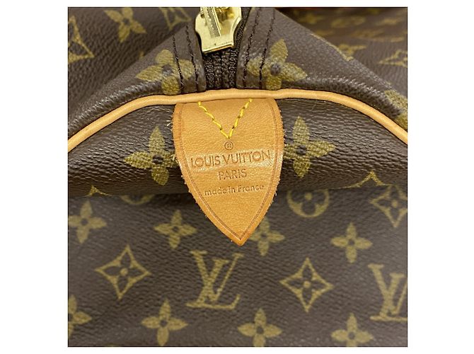 Louis Vuitton Boston Monogram Keepall 60 Marrom - vista 5