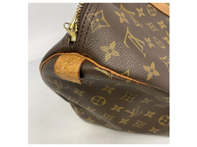 Borsa Louis Vuitton Boston Monogram Keepall 45 Marrone - vista 10